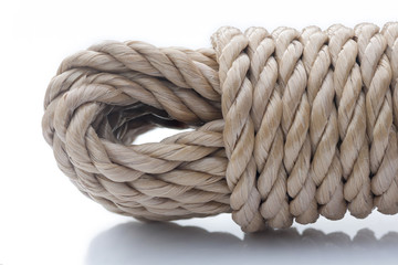 extrémité de cordage roulé