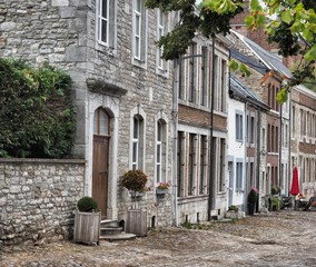 H&auml;userzeile in der Altstadt von  Limbourg, Belgien