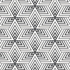 Vector linear pattern. Modern stylish texture. Repeating geometric tiles from striped elements on triangle line overlap each. pattern is on swatches panel.