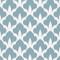 linear vector pattern, repeating abstract flower or floral graphic clean design for fabric, event, wallpaper etc. pattern is on swatches panel.