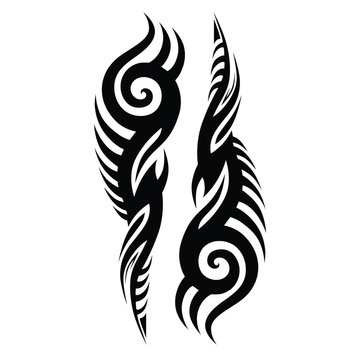 Tattoo tribal vector designs. tattoos ideas designs – tribal tattoo pattern vector illustration