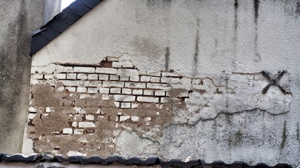 malerisch verfallene Mauer Hintergrund