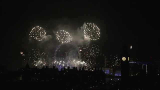 London New Year Fireworks Display