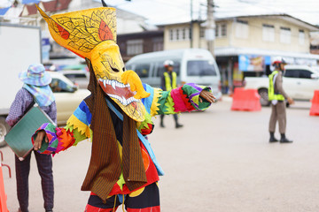 Naklejka premium Phi Ta Khon Festival thailand