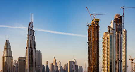 New skyscrapers are being built rapidly throughout Abu Dhabi