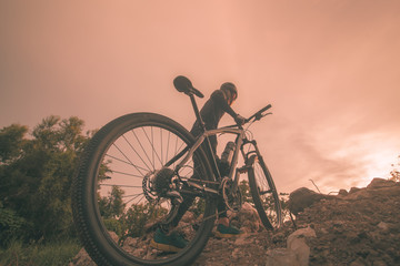 Naklejka premium Mountain bike