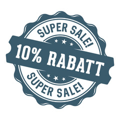 Obraz premium Super Sale! 10% Rabatt Siegel