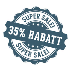 Obraz premium Super Sale! 35% Rabatt Siegel
