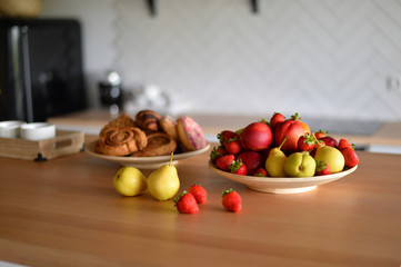 Kitchen decorations idea. A lot of food. 