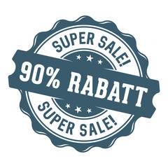 Super Sale! 90% Rabatt Siegel