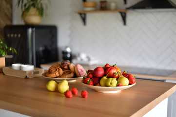 Kitchen decorations idea. A lot of food. 