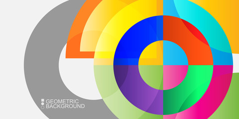 Obraz premium Geometric colorful abstract background