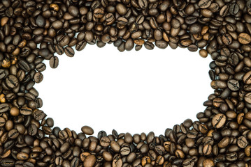 coffee beans on a white background