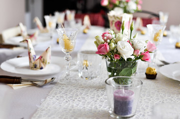 Wedding celebration table