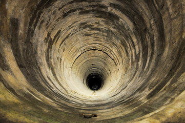 Bottom of a deep well