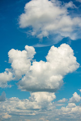 Blue sky with clouds background