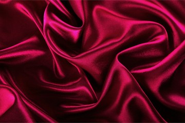 Obraz premium Beautiful blue silk fabric texture background