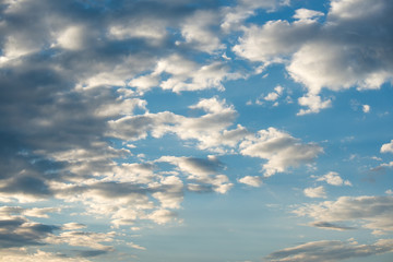 Blue sky with clouds background