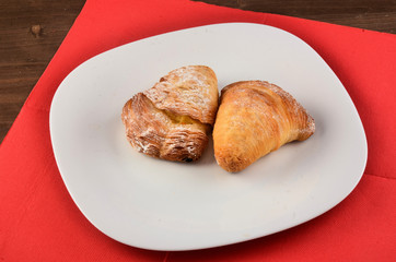 Sfogiatella, typical Neapolitan pastry, Naples, Italy restaurant