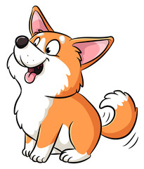 Niedlicher Hund - Vektor-Illustration