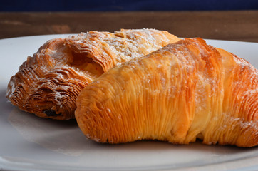 Sfogiatella, typical Neapolitan pastry, Naples, Italy restaurant