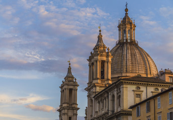 Obraz premium Classic buildings in Rome, Italy. Historic architecture
