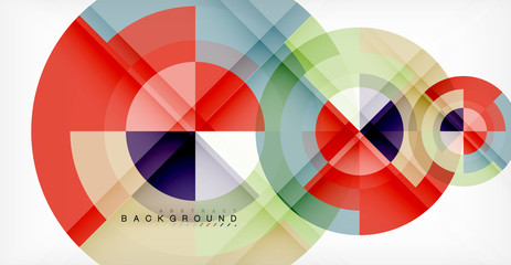 Obraz premium Vector circle abstract background