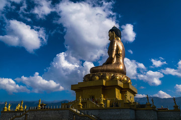 The buddha dordenma or the buddha point in thimphu, bhutan
