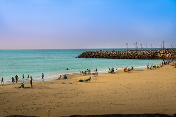 the beach of Asilah Morocco