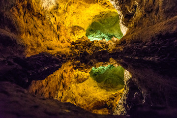 Cueva de los Verdes in Lanzarote, Spain