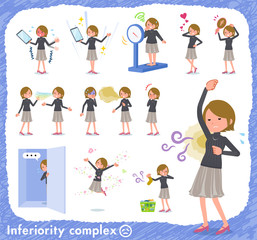 flat type Short hair women_complex