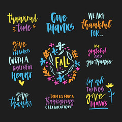Thanksgiving Lettering Collection