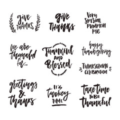 Thanksgiving Lettering Collection