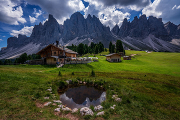 View of the Geisler, Dolomites.