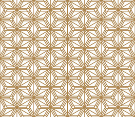 Seamless pattern based on Japanese ornament Kumiko