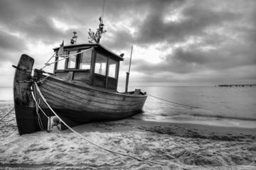 Old and typical fishing boat