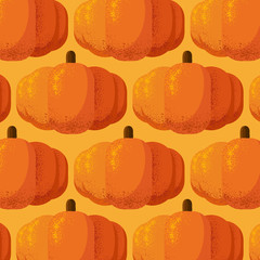 Pumpkins pattern with grain shadow