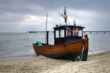 Old and typical fishing boat