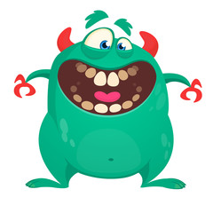 Cool cartoon vector monster character