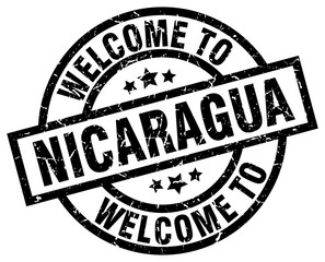 welcome to Nicaragua black stamp