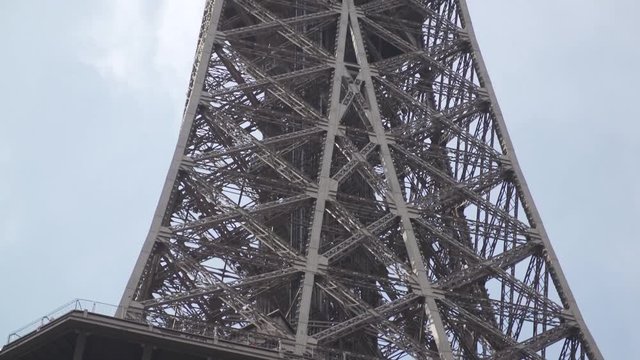 Eiffel Tower (close up tilt shot)