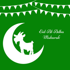 Illustration of background for the occasion of Muslim festival Eid-al-adha 