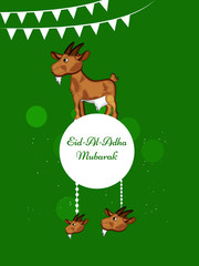 Illustration of background for the occasion of Muslim festival Eid-al-adha 

