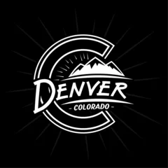 Foto op Canvas Denver Colorado logo. Vector and illustration. © JohnyBlack