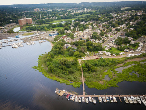 Aerial of  Keyport New Jersey