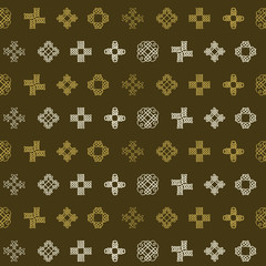 Seamless background with Celtic geometric ornament for your design