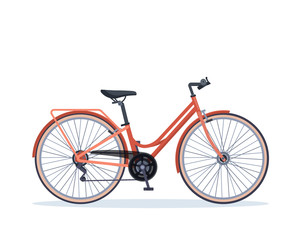City Onthel Bike Bicycle Illustration