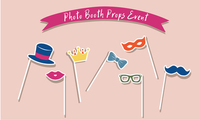 Photo booth props event, Photo booth props for weddings
