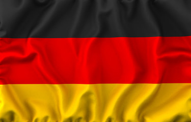 Germany Waving Flag. 3D rendering