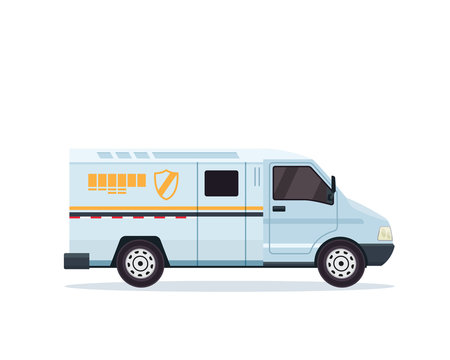 recommend clip art: Modern Bank Armored Truck Illustration Vehicle